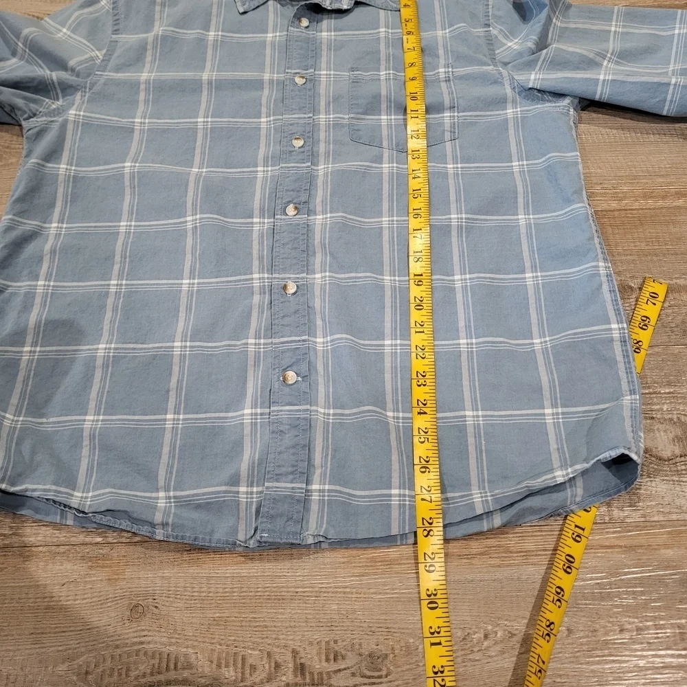 Banana Republic Slim Fit Untucked Button Up Shirt 100% Cotton Mens Size Large